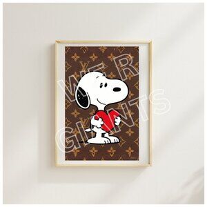 Louis Vuitton Snoopy Art 11x17 Art Print